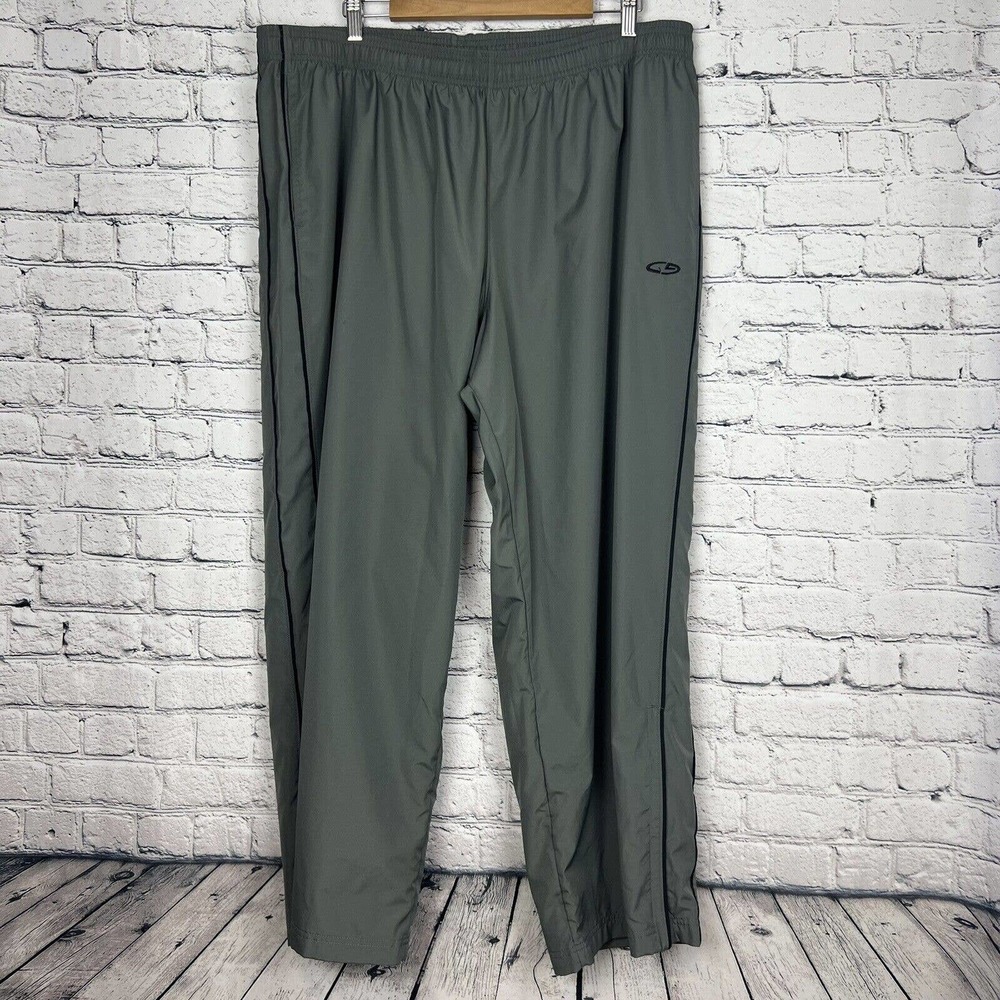 C9 by Champion Wind Pants Gray Side Stripe Active Size XXL